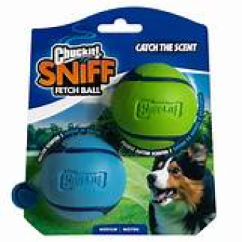 Chuckit! Sniff Fetch Ball Bacon & Peanut Butter M